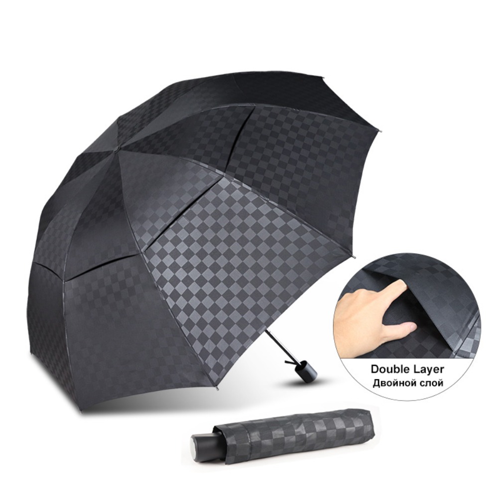 Golf Umbrella Large - Paraguas grande de rejilla oscura de