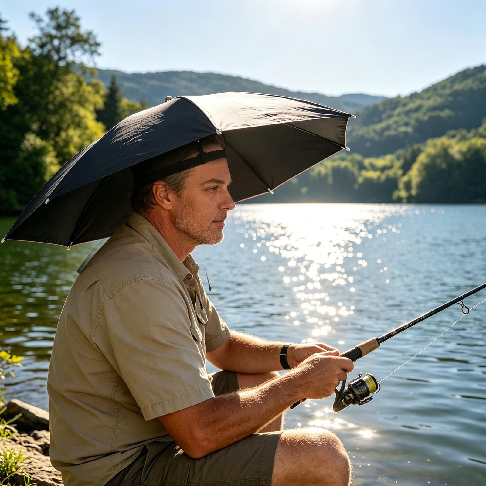 Sombrero paraguas plegable imp - Golf Umbrella reseña y precio